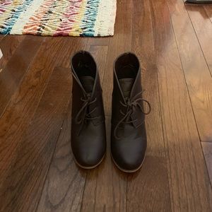 Brown booties